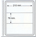Fogli in cartoncino a 3 strisce finissima qualità 210 mm X 76 mm per ditta Marini e Abafil